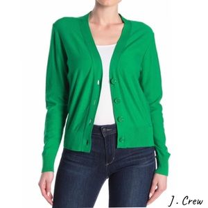 J. Crew V-Neck Front Button Cardigan